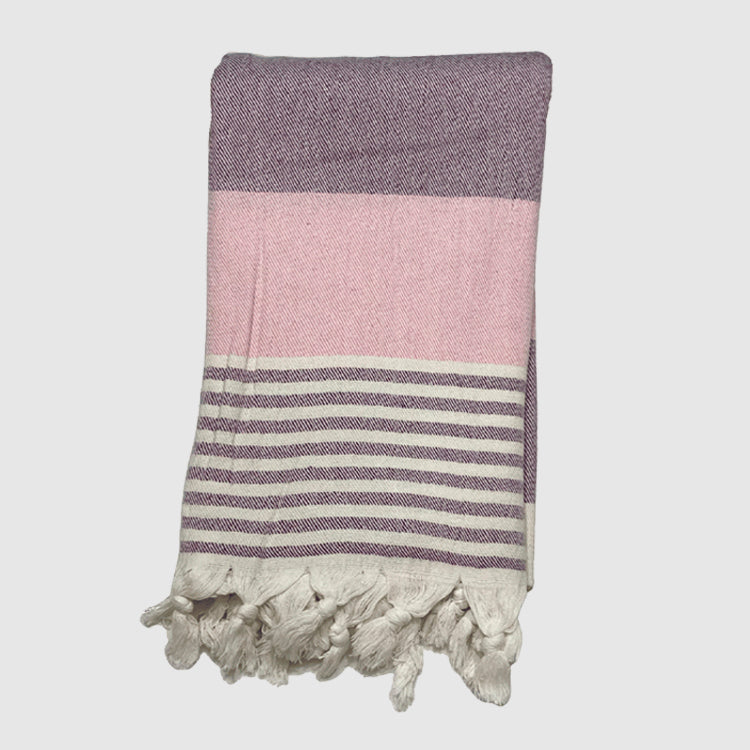 Hamamtuch American in Rosa/Lila