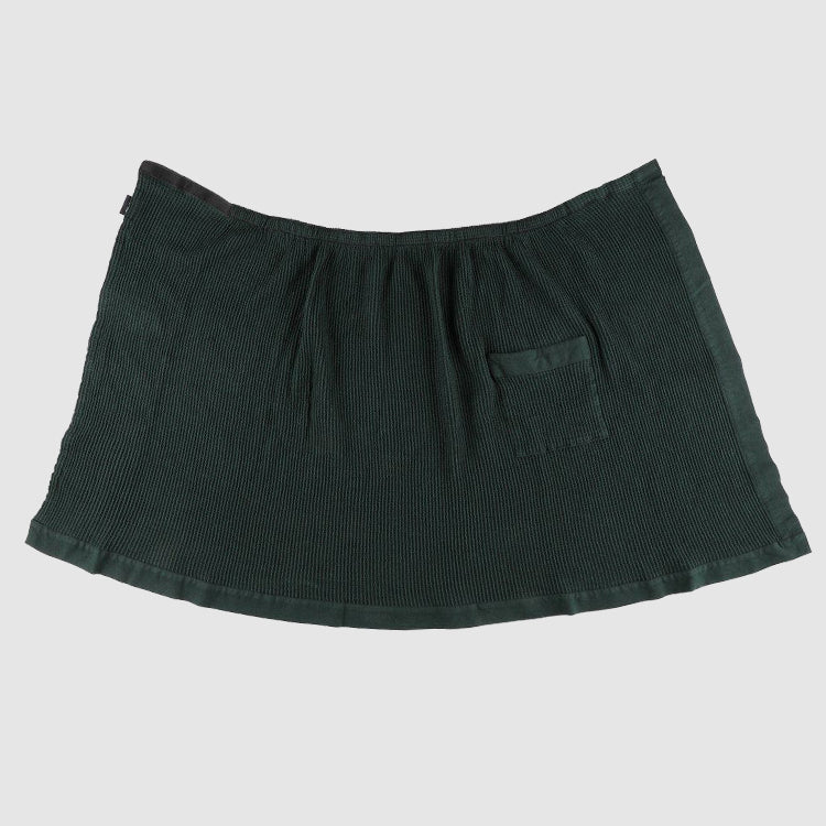 Saunakilt 145x70 cm Schwarz/Dunkelgrün