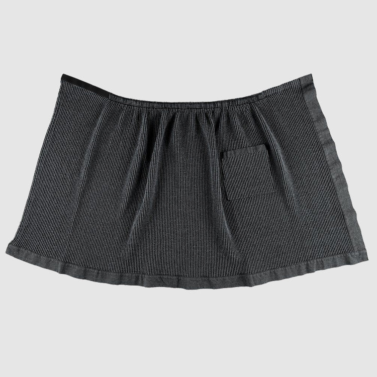 Saunakilt 145x70 cm Schwarz/Grau