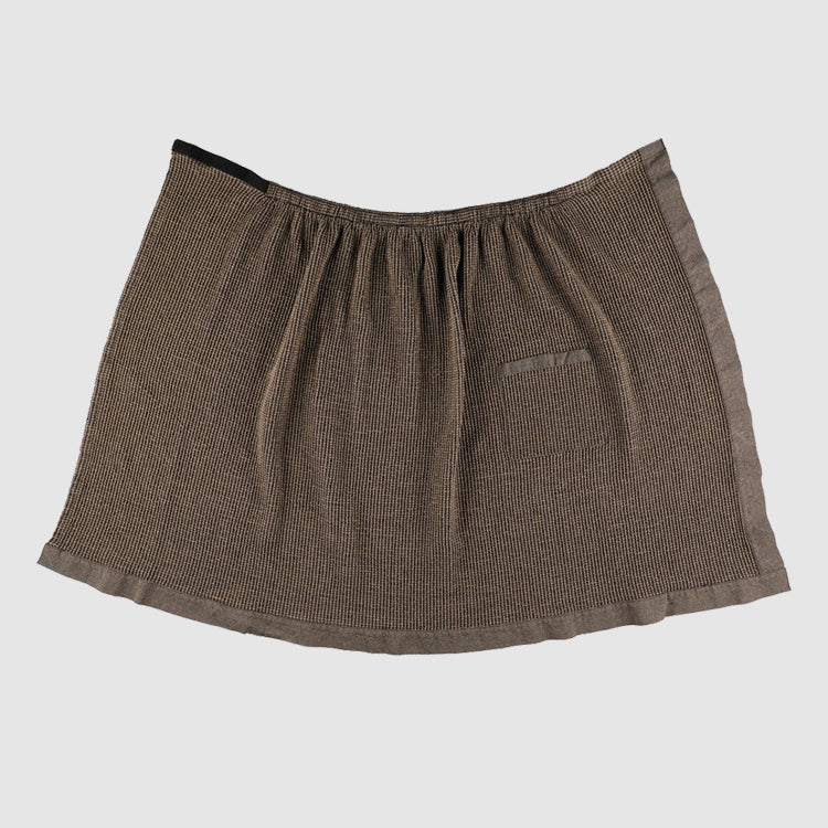 Saunasarong 145x85 cm Schwarz/Beige