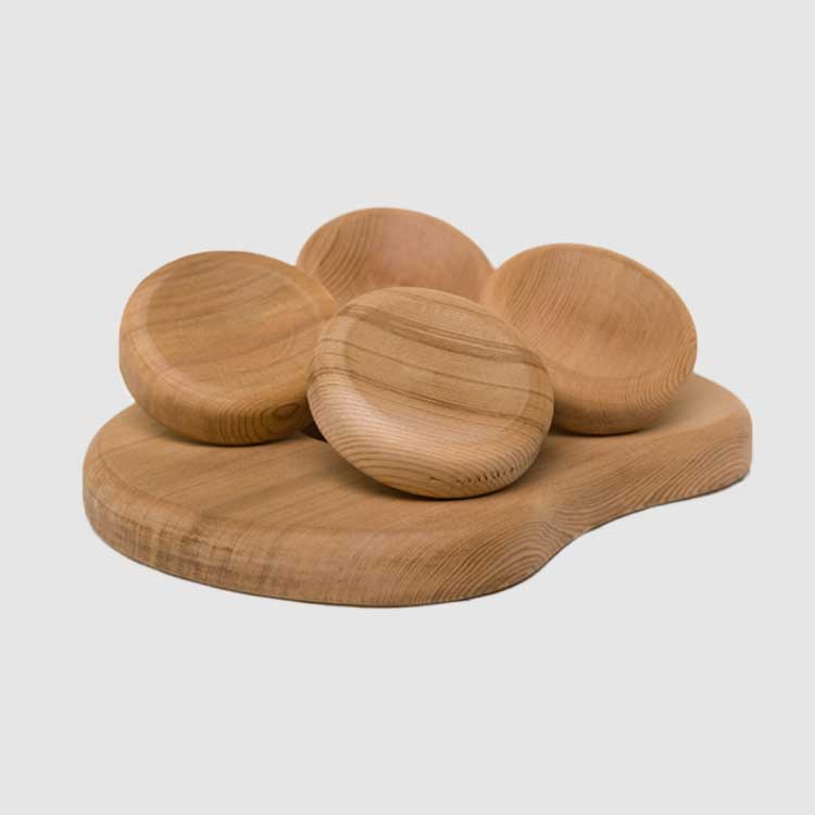 Gelenkkopfstütze aus Red Cedar Holz