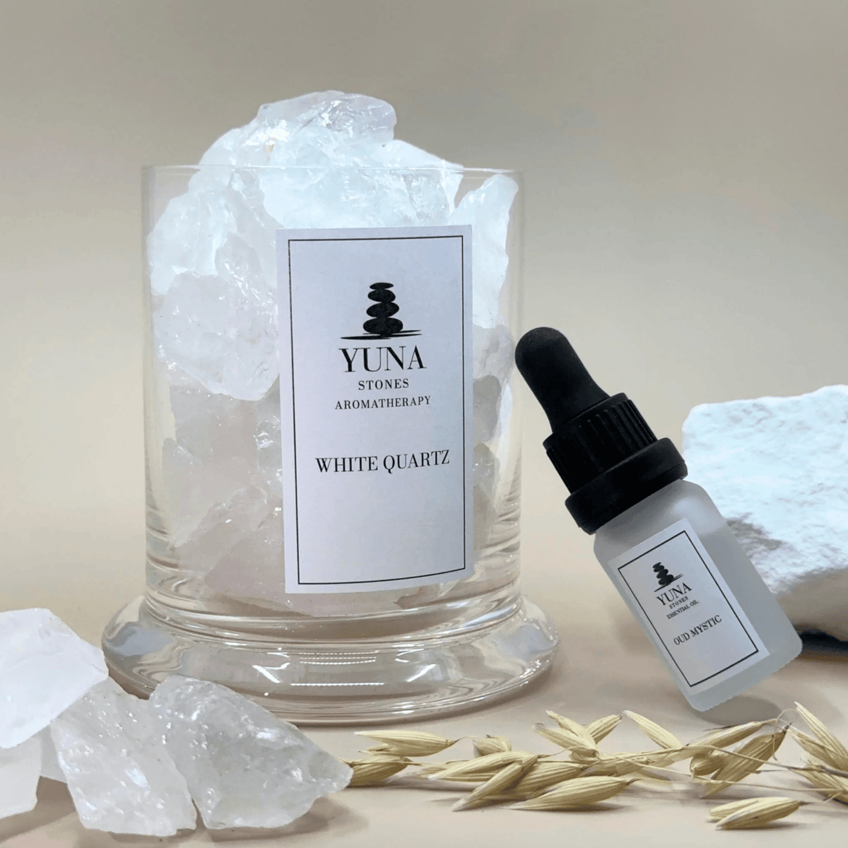 Yuna Edelstein Diffuser White Quartz Oud Mystic