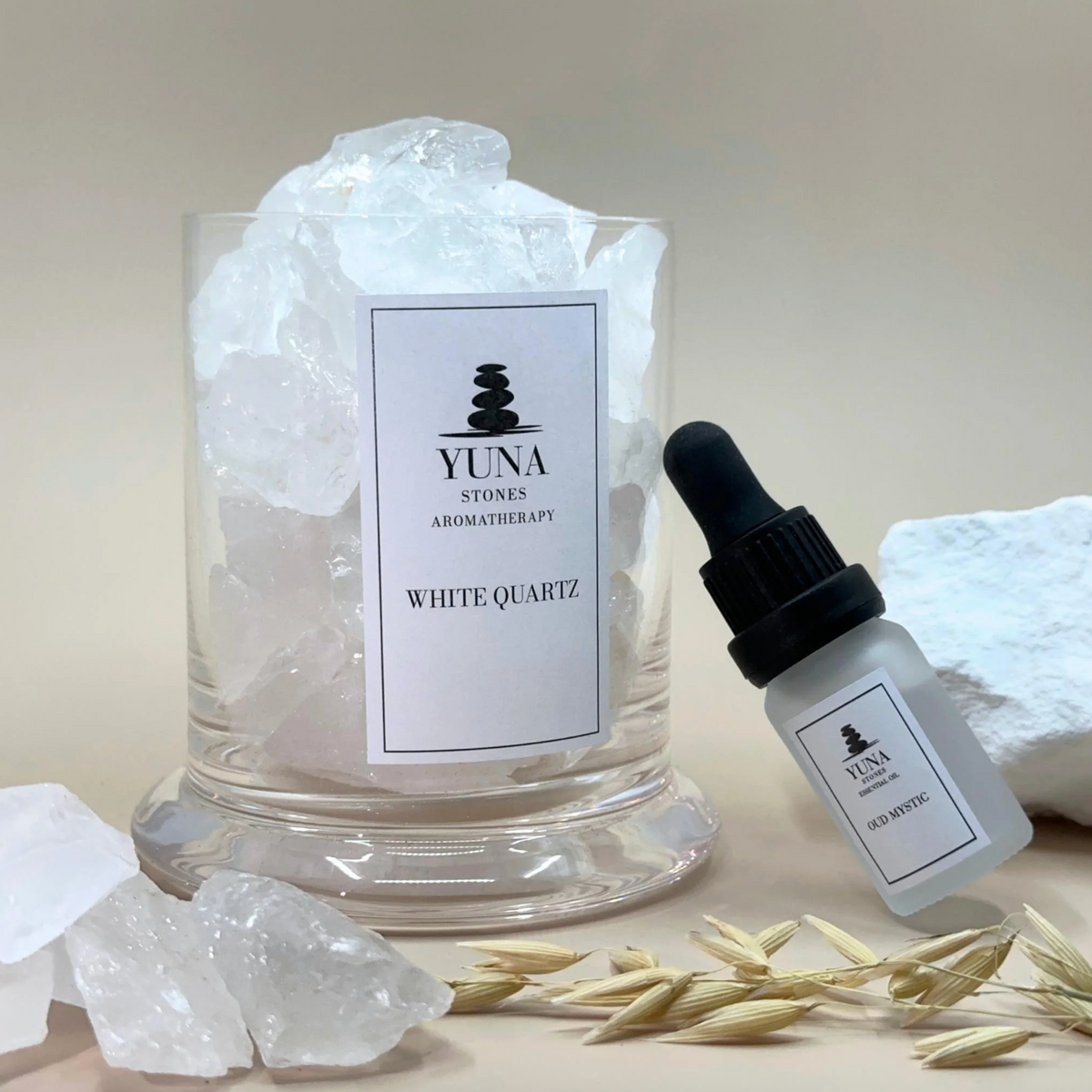 Yuna Edelstein Diffuser White Quartz Oud Mystic