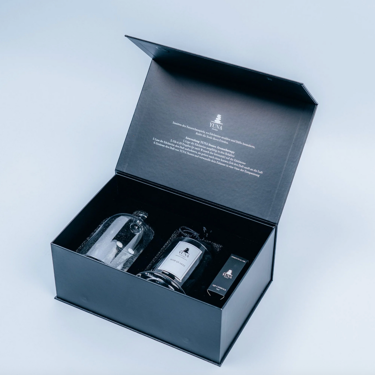 Yuna Stone Edelstein Diffuser Rose Quartz Neroli Bloom