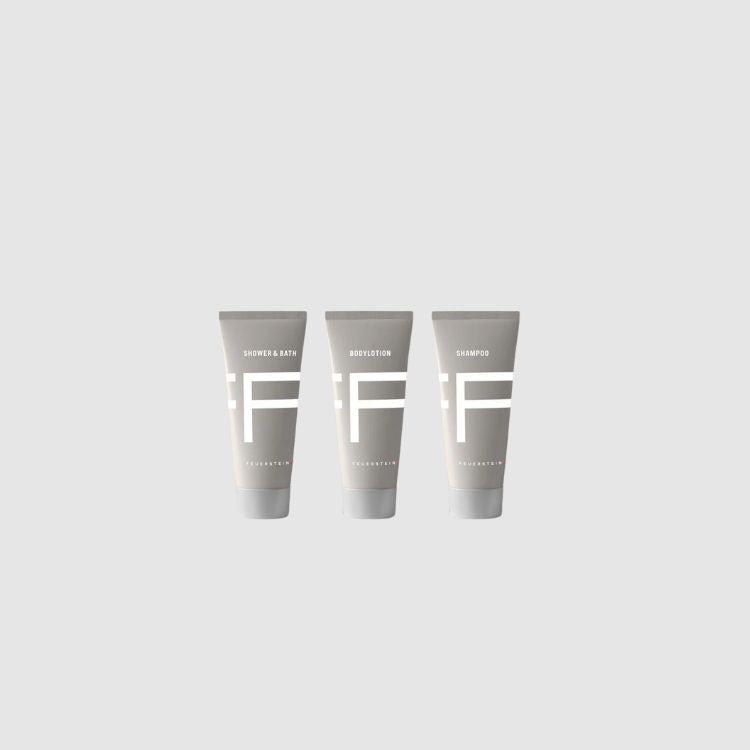 Set with shower gel, shampoo and body lotion