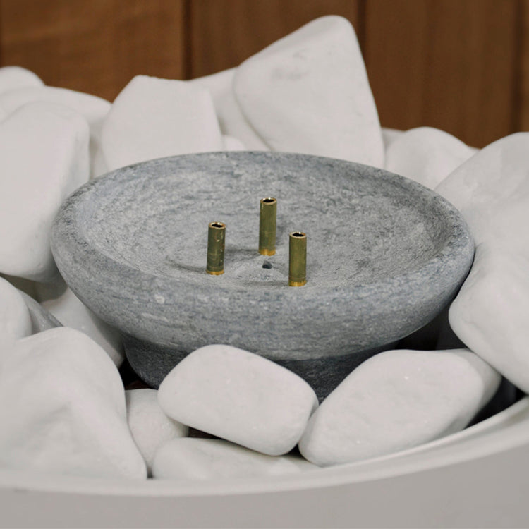 Fontaine de sauna grande en pierre