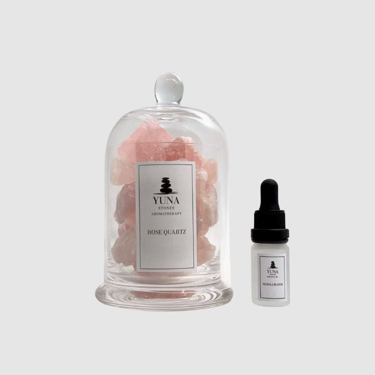 Yuna Stone Edelstein Diffuser Rose Quartz Neroli Bloom